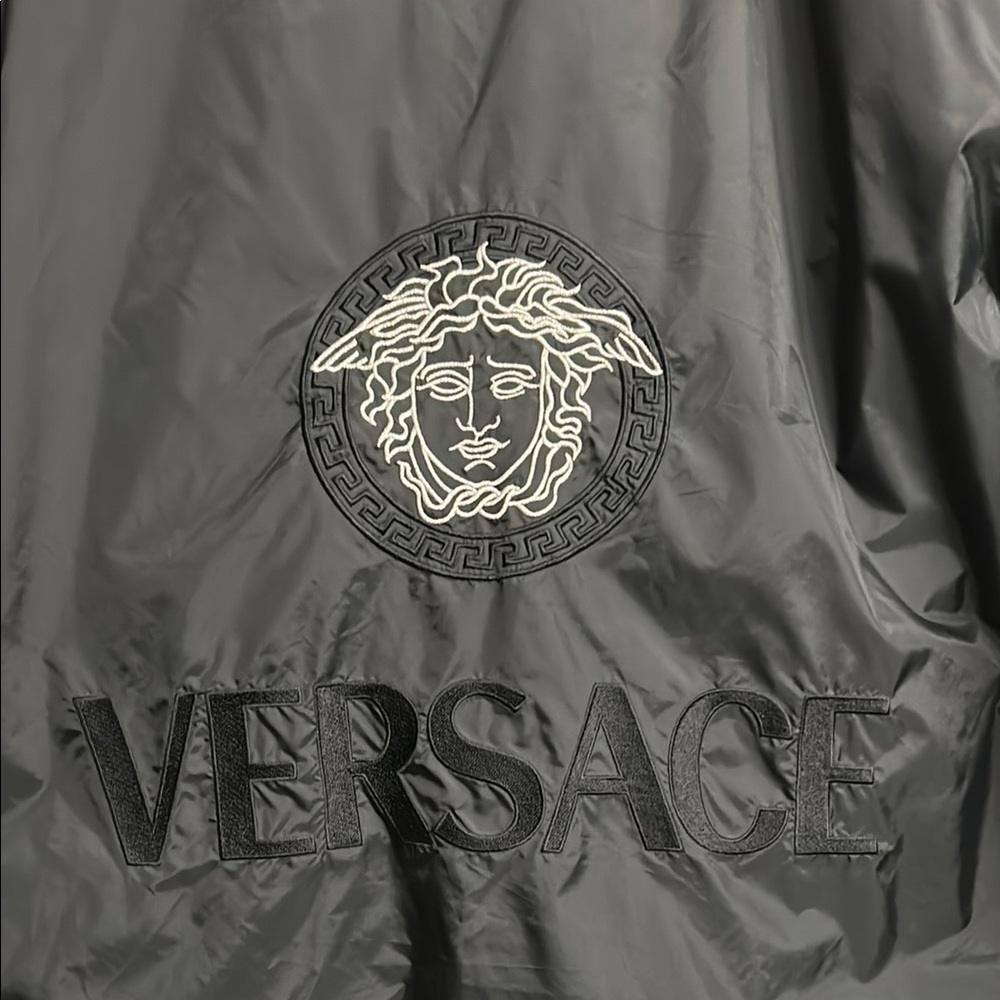 Versace Black Windbreaker Jacket - Picture 5 of 8